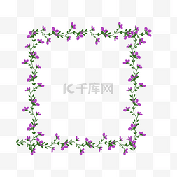 母亲节鲜花手帐边框卡通手绘免抠