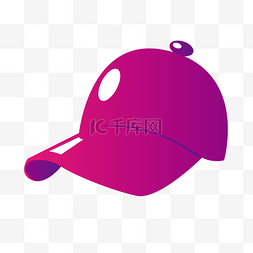 紫色卡通棒球帽