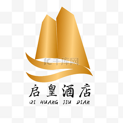 天坛古典建筑图片_黄色金属建筑LOGO