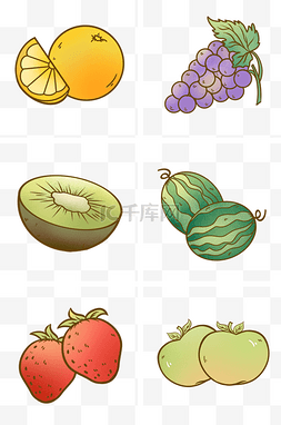 葡萄元素logo图片_水果生鲜图标