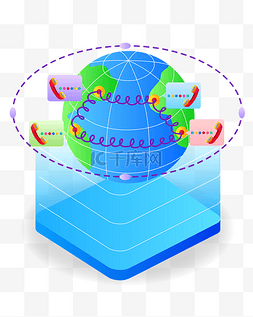 全球来电图片_蓝色的全球来电