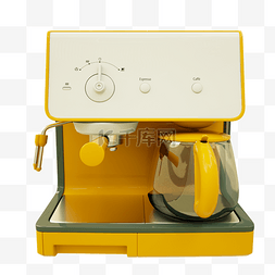 小设备多功能图片_亮黄多功能咖啡机