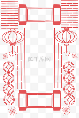 新年喜庆灯笼底纹