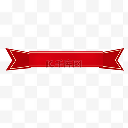 麦穗方形边框图片_丝带标题边框红色