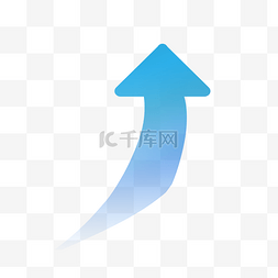 蓝色箭头科技图片_蓝色曲线向上科技箭头