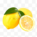 新鲜柠檬蔬果