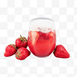 芝芝莓莓图片_红色芝芝莓莓奶茶