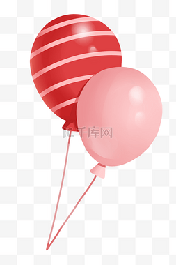 粉红色气球装饰