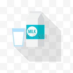 白色的牛奶免抠图