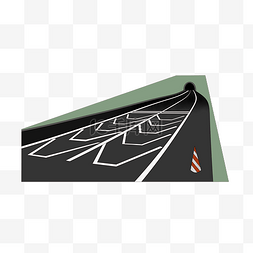 黑色的柏油公路插画