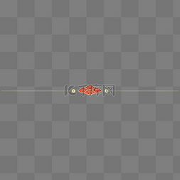 国潮风简约图片_春节新春国潮中式波浪纹红金分割