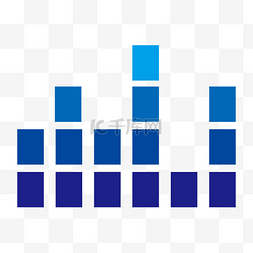 ppt元素方块图片_蓝色方块PPT图标