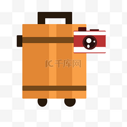 假期旅行行李箱图片_旅行行李箱相机