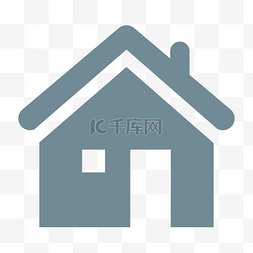房子黑形状的Home接口符号图标