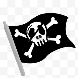 海盗船海盗船剪辑图片_海盗旗黑色骷髅