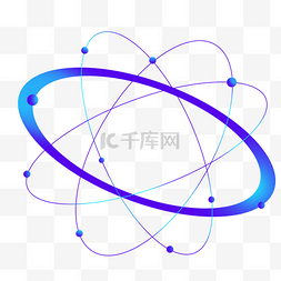 不规则图形科技感点线蓝色