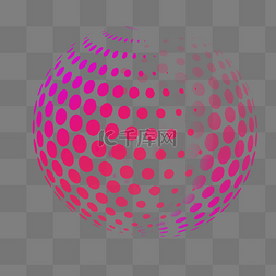 红色渐变双十二图片_渐变波点球