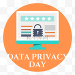 data privacy day手绘电脑传输文件个人隐私保护