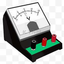 物理实验素材图片_物理实验器材仿真电压表