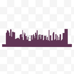 城市建筑城市背景图片_城市建筑线条剪影