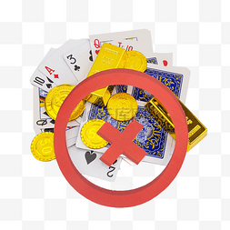 扑克牌符号图片_拒绝赌博扑克牌金币