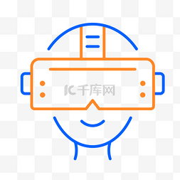 vr眼镜图标图片_VR科技图标