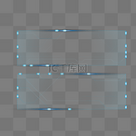 科技透明边框素材
