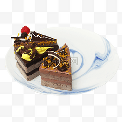 巧克力慕斯蛋糕拼盘