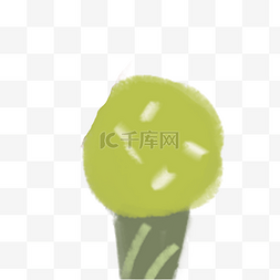 美味的冰淇淋美食图片_绿色的冰淇淋免抠图