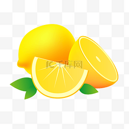 矢量免扣水果柠檬