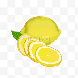 一片柠檬图片_柠檬片柠檬
