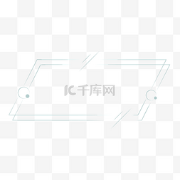 蓝色线条极简图片_蓝色简约科技边框