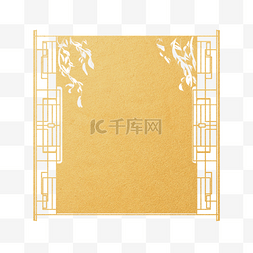 金色窗户图片_中国风边框背景