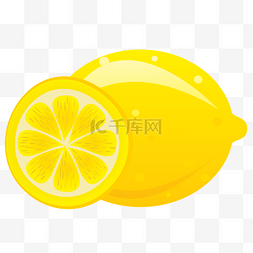 黄色的橘子水果卡通