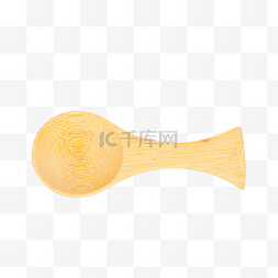 小勺子图片_黄色木质勺子
