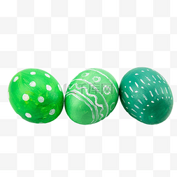 复活节彩蛋图片_三个绿色复活节彩蛋