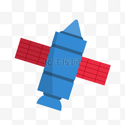 人造蓝色卫星插图