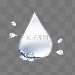 水球素材图片_透明水滴滴水