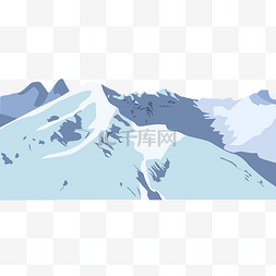 冰山背景图片_矢量旅游雪山山脉
