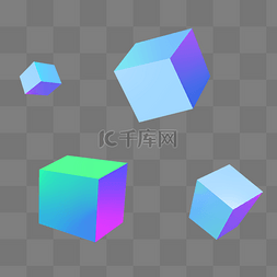 凸起的正方体图片_蓝色正方体几何