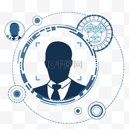企业身份认证图片_科技人脸识别