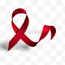预防艾滋病图片_立体艾滋病丝带3d元素
