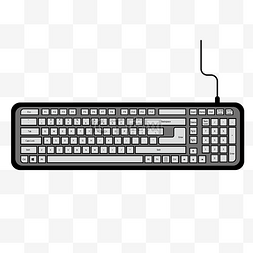 键盘按钮图片_矢量台式电脑键盘