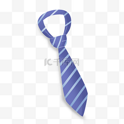 两条领带图片_深蓝色卡通父亲节领带