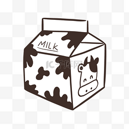 儿童早餐图片_盒装牛奶