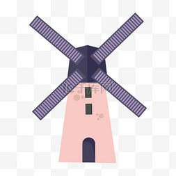  紫色风车 