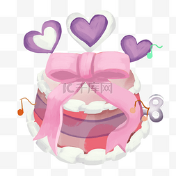 蛋糕音乐盒装饰