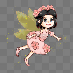 卡通精灵仙子花仙子花神春季中国风花仙子花神春天春季人物花仙子花神