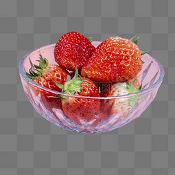 牛奶草莓图片_草莓水果