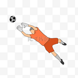 守门员足球的插画